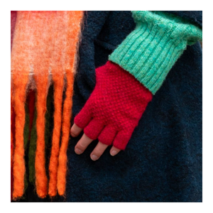 Peace of Mind Knitted Fingerless Gloves